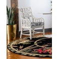 thumbnail image 5 of Unique Loom Barnyard Collection Area Rug - Farm (3' 3" Round Black/Cream), 5 of 7