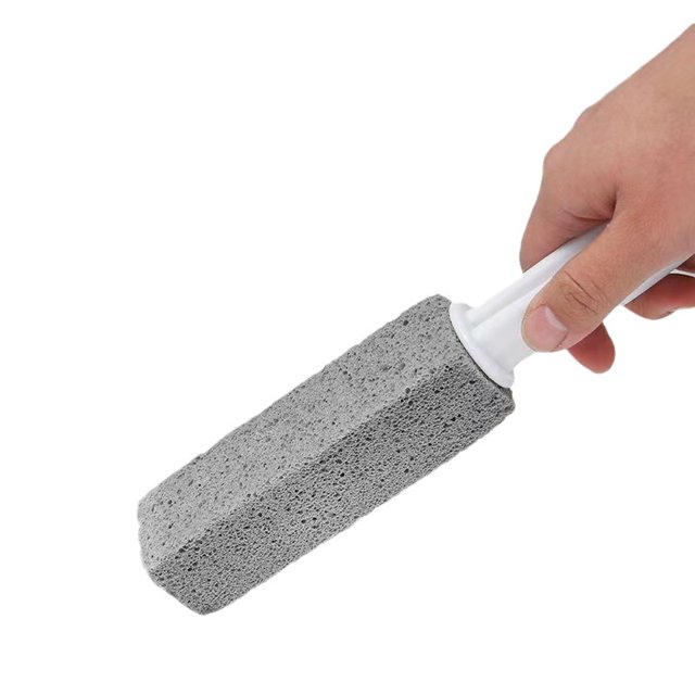 Piedra de limpieza de piedra pómez con mango, limpiador de inodoro, removedor de anillo de agua dura para baño/piscina/cocina/limpieza del hogar