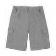 thumbnail image 2 of Lucky Brand Boys' Youth Flat Front Standard Fit Cargo Shorts, Grey, L (14/16), 2 of 2