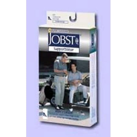 Jobst for Men Ribbed 30-40 Knee High Compression Socks Black Small