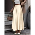 thumbnail image 4 of Women'S A-Line Long Maxi Swing Pleated Skirt Color L, 4 of 8