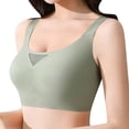 thumbnail image 4 of Plus Size Sports Bras for Women Plus Size Minimizer Push Up Bra Soft Sleep Wirefree Bras High Impact Yoga Exercise Athletic Bras Racerback Wireless Bras(Green,XL), 4 of 4