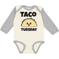 thumbnail image 3 of Inktastic Kawaii Taco Tuesday Boys or Girls Long Sleeve Baby Bodysuit, 3 of 5