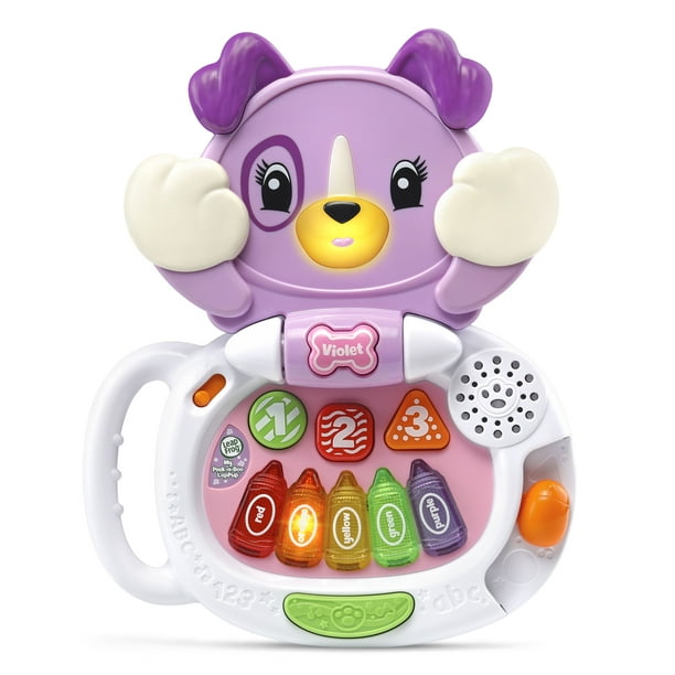 LeapFrog My PeekaBoo LapPup, Cute Electronic Baby Toy, Violet - Walmart ...