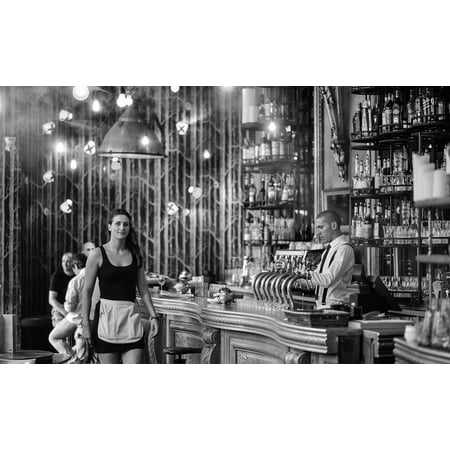 Restaurant Decor - LAMINATED POSTER Decor Bar Restaurant Design Furniture Interior Poster Print 24 x 36