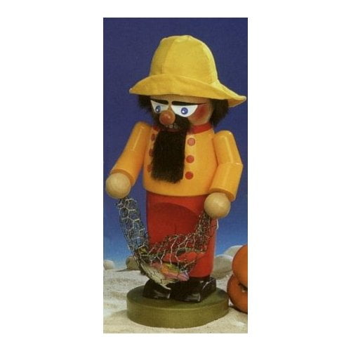 Pinnacle Peak Trading Co Steinbach Signed Ocean Fisherman German Wooden Christmas Nutcracker