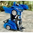 thumbnail image 4 of Best 2021 Holiday Transformer Toy Car with Remote for kids. Beautiful bright colors. Transforms into a car. Perfect Toy for kids for Holidays (Blue_Ferrari), 4 of 8