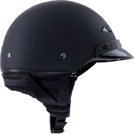 LS2 Bagger Hard Luck Half Motorcycle Helmet Black