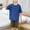 Blue, variant on Eltusu Boys Cotton Outfit Sets, Comfy Elastic Waistband Short Sleeve T-Shirts and Shorts Sets Orange Size 3-16 T