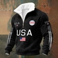 thumbnail image 3 of MuXiKeJi Clothes 250 Anniversary USA Sweatshirt Men American Flag Sweatshirt Long Sleeve Waffle 1776-2026 250th Anniversary Shirt, 3 of 3