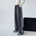thumbnail image 2 of Gibobby Womens Yoga Pants Wide Leg Pants Casual Drawstring Sweatpants Lounge Pants with Pockets Comfy Stretchy Work Pants(Dark Gray,S), 2 of 9