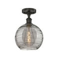 thumbnail image 6 of Innovations Lighting - Athens Deco Swirl - 1 Light Semi-Flush Mount In, 6 of 7
