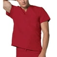 thumbnail image 2 of Adar Universal Unisex V-Neck Tunic 3 Pocket Scrub Top (Available in 39 Colors), 2 of 7
