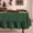 Green Plaid, variant on Gingham Ruffled Tablecloth Rectangle, 60 x 84 Inch