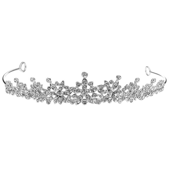 Hemoton  Bridal Crystal Crown Hairpin Women Accessories Princess Headband Woman Bride