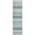 thumbnail image 2 of Addison Rugs Chantille Indoor/Outdoor Transitional Stripes Teal Machine Washable Runner Rug, 2'3" x 7'6", 2 of 8