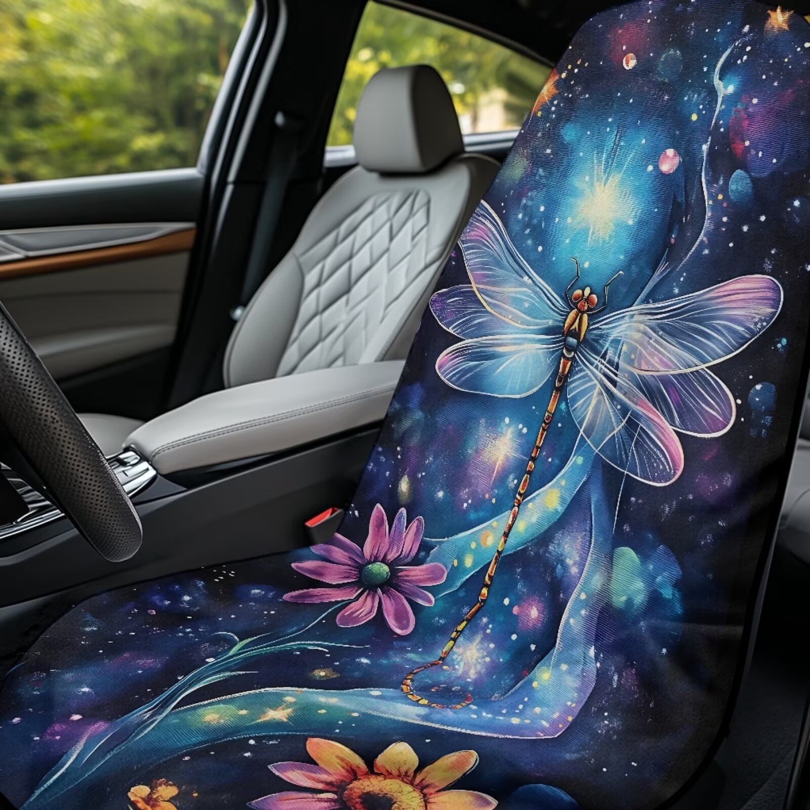 Binienty Art Mandala Car Seat Towel Cover After Beach Running Athletic Towel Soft Plush Fabric Post Workout Car Seat Cover Machine Washable