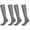 Gray, variant on Zipper Compression Socks for women and men, closed toe knee‑high support stockings, easy on off athletic socks for travel, nursing, running, flying and workout, 2 Pairs