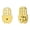 Gold, variant on 2PCS Fashionable Earring Support Backs Ideal For Droopy Earlobes Keeps Heavy Earrings In Place Without Irritation