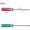thumbnail image 2 of shiyou-5PCS Green Flathead Screwdrivers 5PCS Red Phillips Screwdrivers 3mm Precision Screwdriver Set with 3 Inch Steel Shaft for Repair Home Improvement Craft, 2 of 4