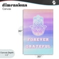 thumbnail image 4 of Stupell Industries Bohemian Forever Grateful Hamsa Canvas Art, 20 x 30, by Pooja Dave, 4 of 8