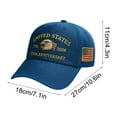 thumbnail image 2 of 250th Anniversary Commemorative Embroidered Patriotic Baseball Cap, Unisex Adjustable Hat with Multiple Styles, Durable Comfortable Fit, Celebrates United States Heritage, Ideal for Everyday Wear, 2 of 6