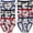 6 Pack: Classic Cars, variant on Boy's Pack of 6 Classic Assorted Cotton Brief Underwear - Small