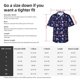 thumbnail image 5 of Fotbe Skull flower leaf purple Camisa Hawaiana para Hombre Unisex – Camisa Casual de Verano con Botones de Manga Corta de Algodón y Lino,Large, 5 of 7