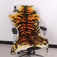 thumbnail image 2 of Tiger design 100% Real Sheepskin Wool Luxury Thick Soft Shaggy, 2 of 3