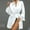 White, variant on Sakmal Short Robes for Women Satin Kimono Bathrobe for Women Black Cute Women's Robe L