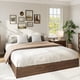 thumbnail image 2 of QinaQin Base de cama de madera tipo plataforma para individual, matrimonial, queen o king, con listones resistentes y diseño bajo que no requiere box spring, 2 of 6