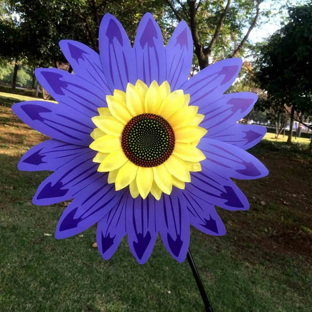 Oefntac Savings Sunflower Windmill For 36CM Bidirectional Outdoor Garden Decoration Clearance Items