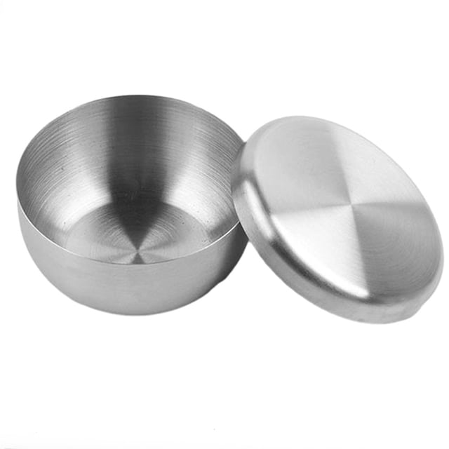 304 Stainless Steel Cover Bowl Single Layer Steamed Rice Bowl Kitchen Tableware