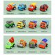 thumbnail image 3 of Coches de juguete extraíbles para niños, Mini juego de coches modelo de plástico, coches de juguete accionados por fricción, 3 of 13