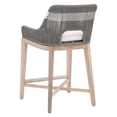 thumbnail image 4 of Essentials For Living Woven 26" Wood Outdoor Counter Stool in Gray, 4 of 10