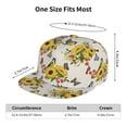 thumbnail image 4 of Kdxio Bird Sunflowers Print Snapback Hat for Men Women,Adjustable Baseball Cap, 4 of 7