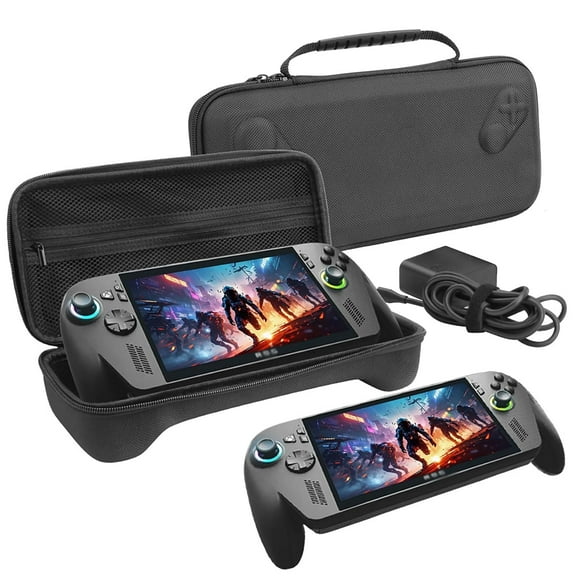 Carrying Case for ROG Xbox Ally Gaming Console, Shock-Resistant and Shockproof, Compatible with ROG Xbox Ally X & Accessories, EVA Protective Bag with Mesh Pocket (Black01-EVA Bag)