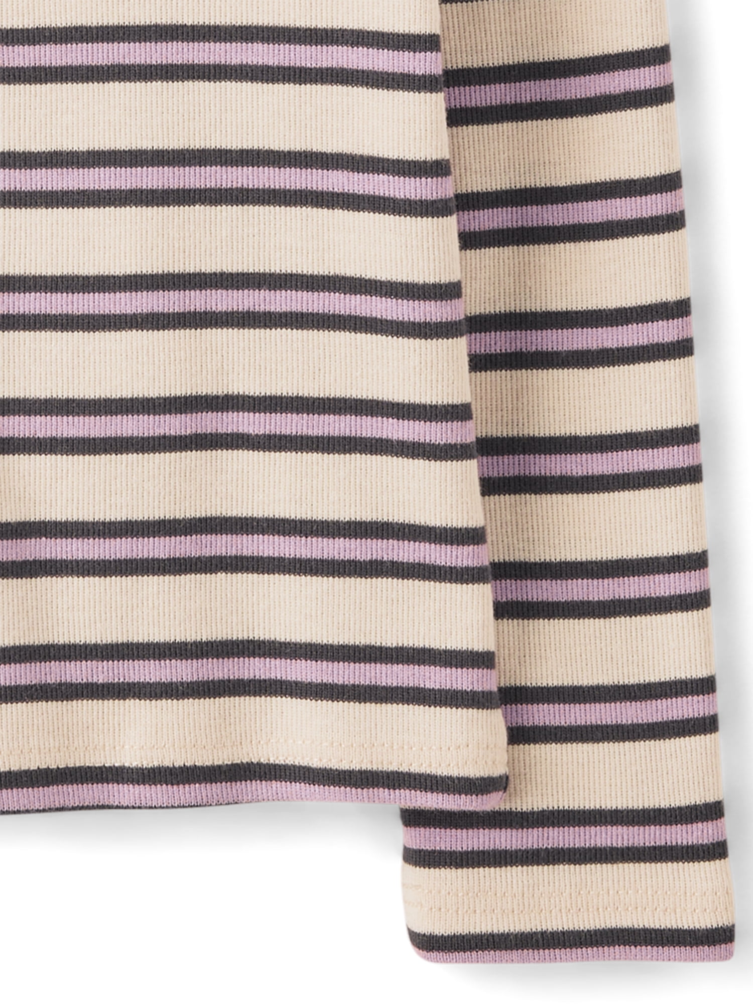 The Children's Place Toddler Girls Long Sleeve Striped Ribbed Top, Sizes 12M-5T