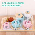thumbnail image 3 of 15Pcs Afternoon Tea Set Toy Roles Play Wooden Simulation Teacup Toy Early Educational Tea Party Set Parent-children Pretend Play Tea Toy, 3 of 7