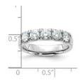 thumbnail image 2 of FJC Finejewelers 14 kt White Gold 1ct. 5 Stone D E F Pure Light Moissanite Band 4 mm, 2 of 8