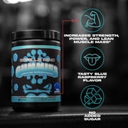 Gorilla Mind Creatine Gummies, 5g Creapure® Creatine Monohydrate, No Added Sugar, Blue Raspberry Flavor, 120 Count
