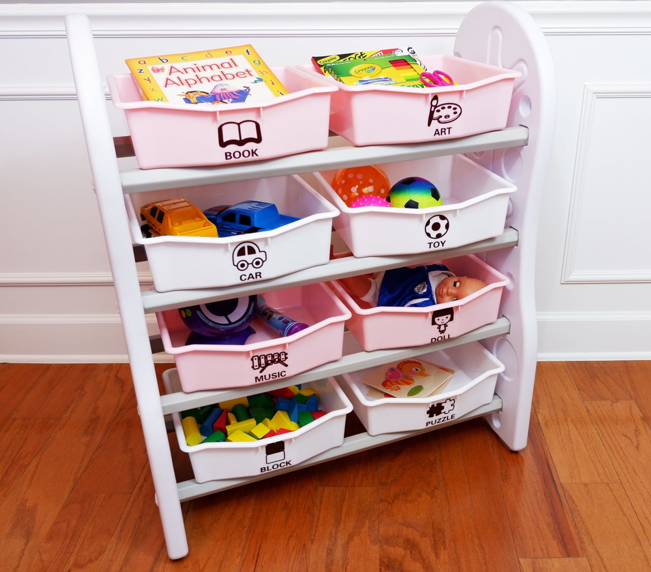 children's toy and book storage unit