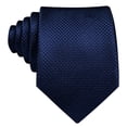 thumbnail image 4 of Corbata Barry.Wang Seda Azul Marino Juego 150 cm de Largo, 4 of 6