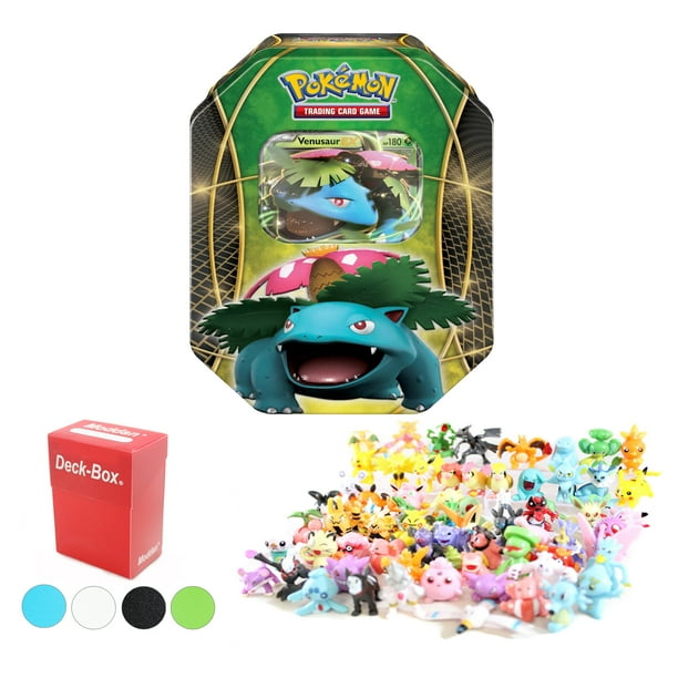 Pokemon Tin Featuring Venusaur EX with 6 Pokemon Figures and Deck Box