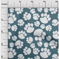 thumbnail image 2 of oneOone Cotton Poplin Dark Teal Green Fabric Dog Sewing Material Print Fabric By The Yard 42 Inch Wide, 2 of 4