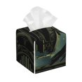thumbnail image 1 of Balery MoonNight Sky Crow Porta Pañuelos de Cuero con Estampado – Funda Moderna Cuadrada para Caja de Pañuelos, Dispensador 5x5x5'', 1 of 7