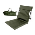 thumbnail image 3 of S SERENABLE Coussin de Siège Portable Oxford avec Sac de Transport pour Randonnée Concerts Randonnée Vert, 3 of 9