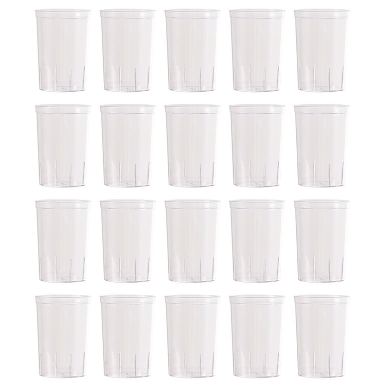 20 Count, 1.7 FL OZ, 2.1 x 1.5 IN Clear Disposable Plastic Mini