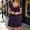 Purple, variant on Women's V-Neck Short Sleeve Loose Casual Summer Dress, Solid Color Outdoor Fashion