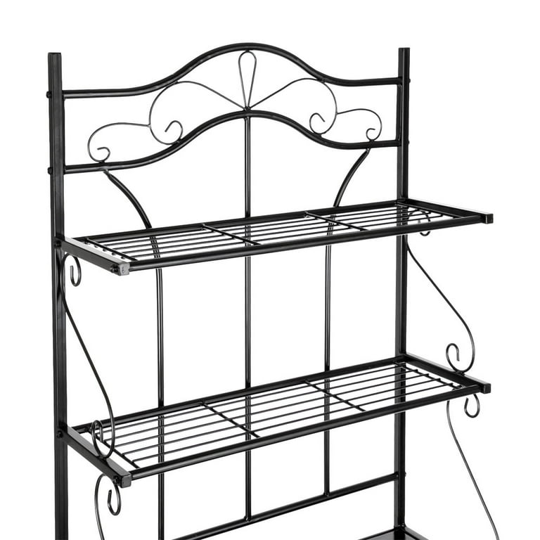 Black corner bakers rack clearance